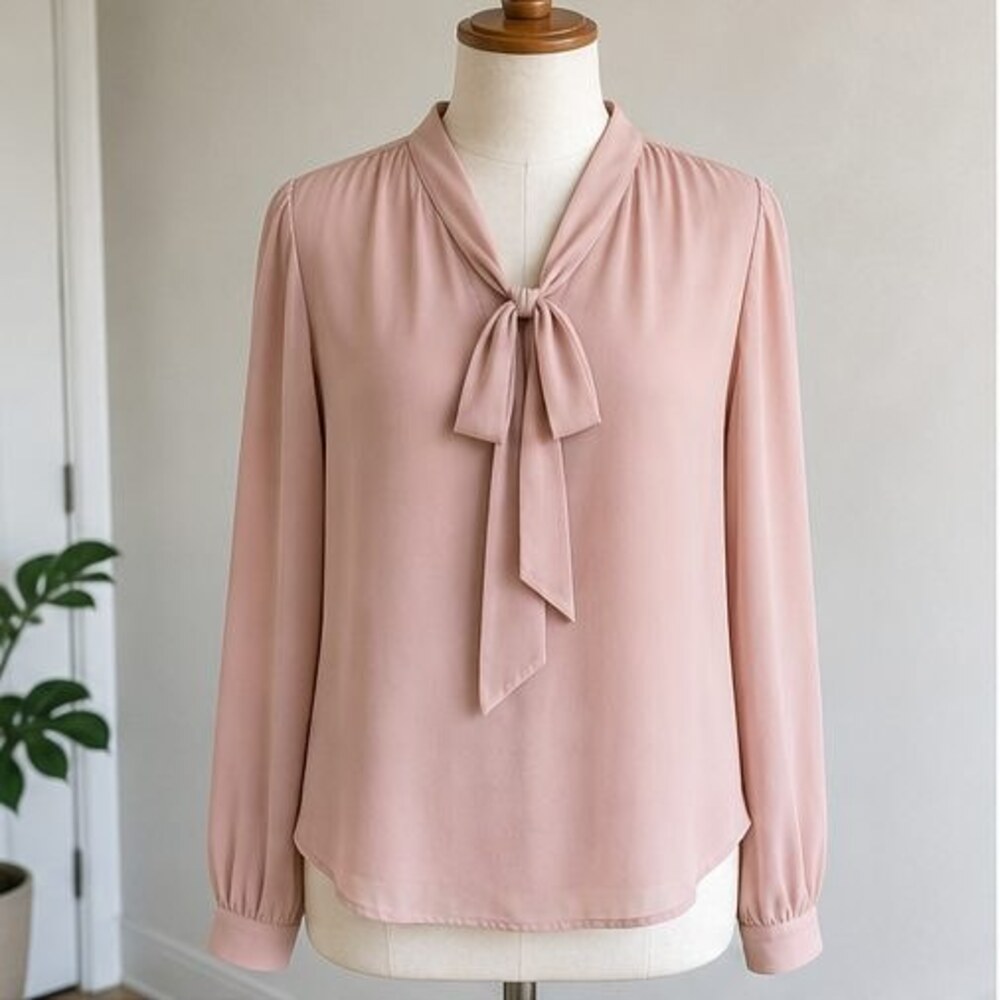 Blush Wrap Blouse